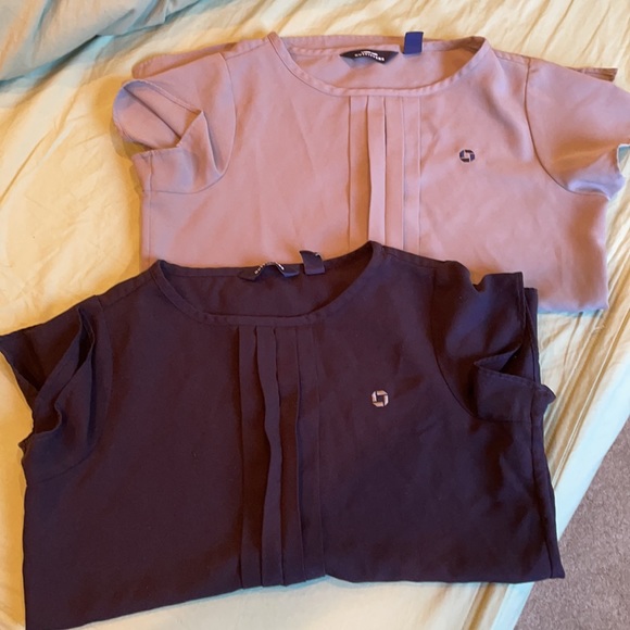 LANDS END Blue & Grey Chase blouse *TWO SHIRTS AVAILABLE* - Picture 1 of 8